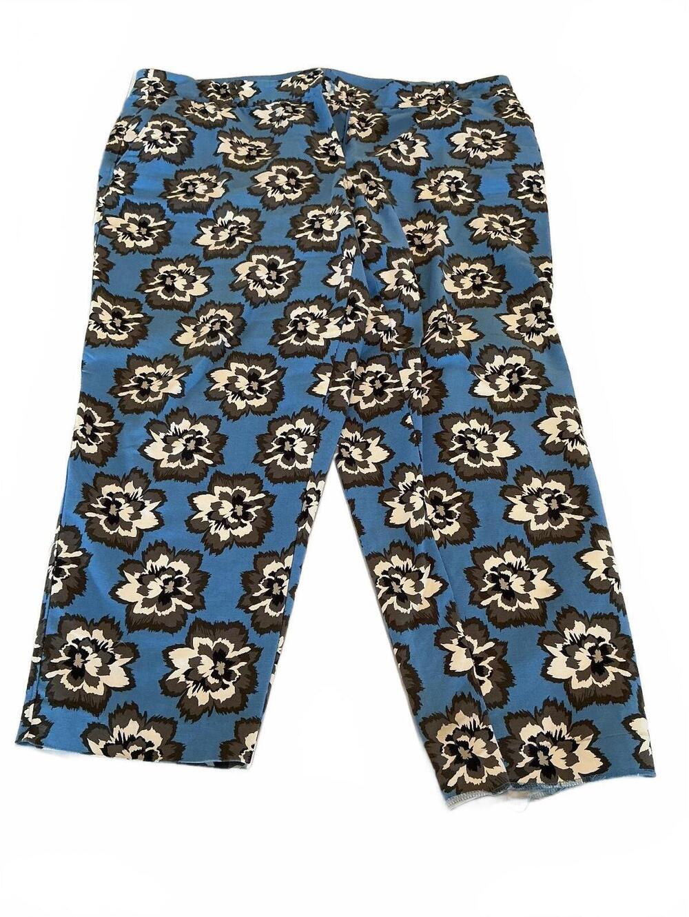 Lane Bryant The Lena Blue Floral Print Modernist Collection Pants Size 20